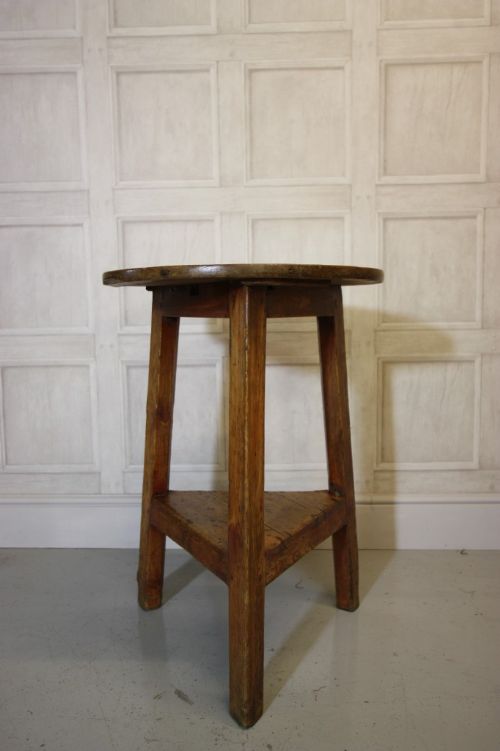 Georgian Antique Pine Cricket Table