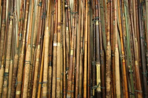 Huge Quantity of Antique Fishing Rods.