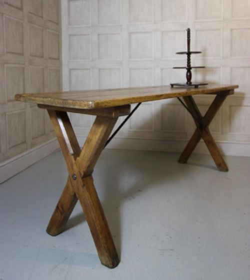 English 19th Century Antique Tavern Dining Table