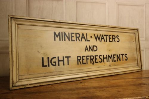 Edwardian Antique Beverage Shop Sign.