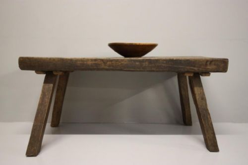 fig 1. 19th Century Antique Pig Bench Coffee Table