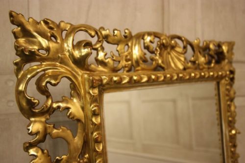 fig 1. 19th Century Antique Florentine Mirror.