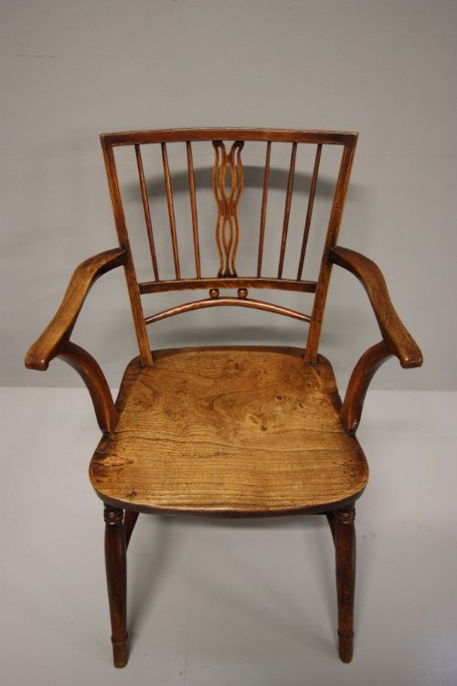 fig 1. Early 19th Century Antique Mendlesham Armchair