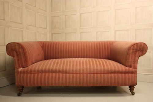 fig 1. English Antique 19th Century Chesterfield Sofa.