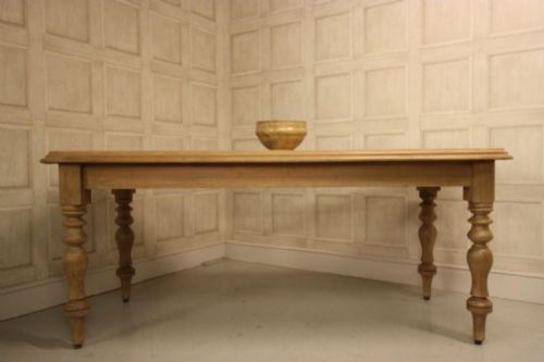 fig 1. English Antique Pine Kitchen Dining Table