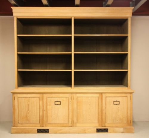Huge Antique Museum Bookcase/display Cabinet