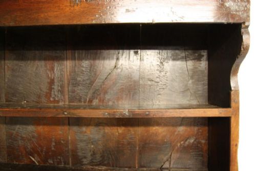 fig 3. The Most Special 18th C Antique Oak Dairy Dresser
