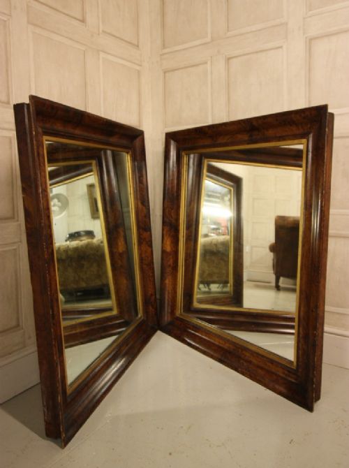 Pair of Georgian Antique Mirrors in Original Paint