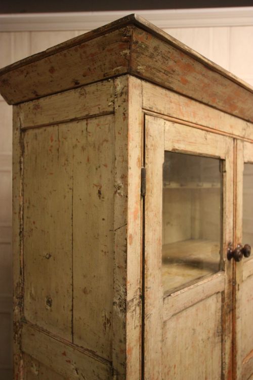 fig 2. Original Painted Pine Georgian Antique Cupboard