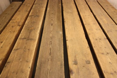 fig 1. Antique Pine Benches from Stonyhurst College
