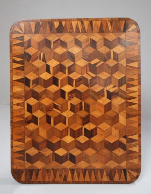 Special William IV Antique Parquetry Top Table.