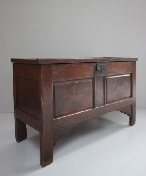 18th Century Antique Oak Coffer