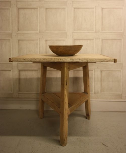19th Century Antique Pine Cricket Table