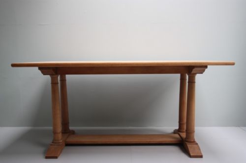 fig 1. Edwardian Antique Heals Oak Dining Table