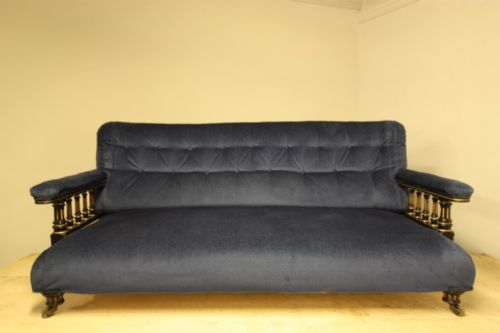 fig 1. 19th Century Antique Very Low Slung Sofa