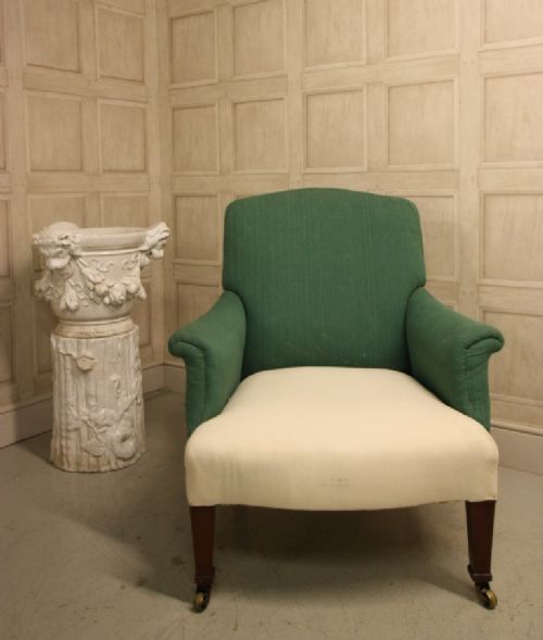 fig 1. Antique Upholstered Armchair by Morison & Co.