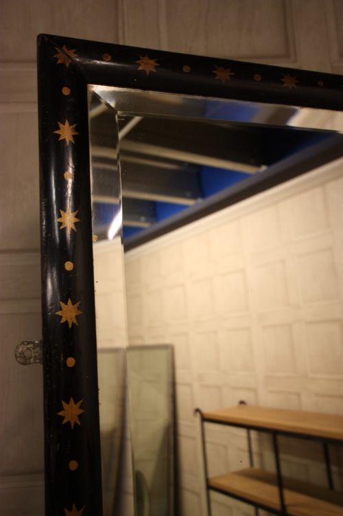 fig 1. Very Large Gentlemans Outfitters Antique Mirror