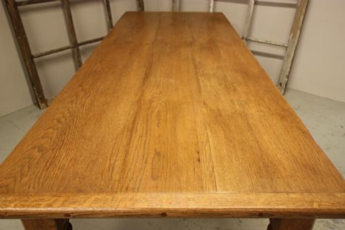 fig 1. Family Sized Antique Oak Dining Table.