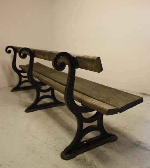 Impressive Sized Edwardian Antique Garden Bench