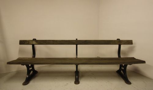 fig 1. Impressive Sized Edwardian Antique Garden Bench