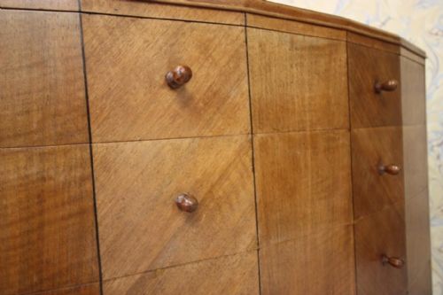 fig 2. Heals antique walnut chest of drawers