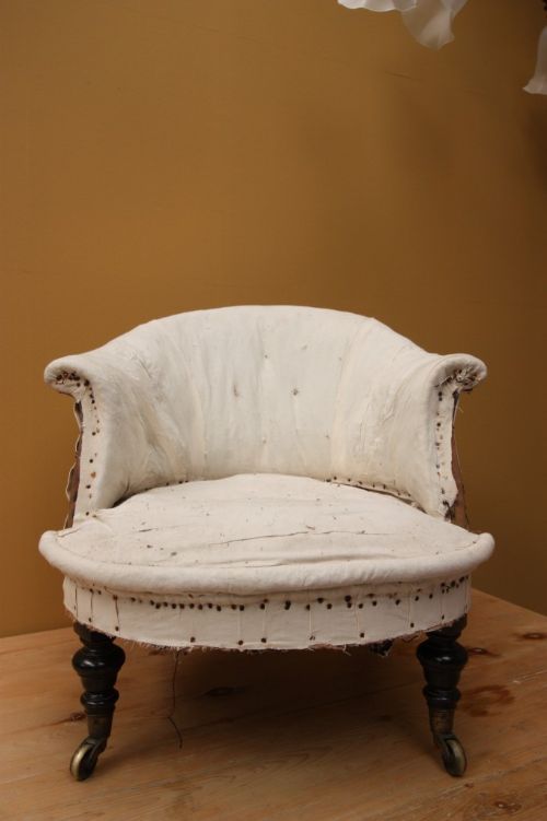 fig 1. Elegant English Antique Armchair Circa: 1840.