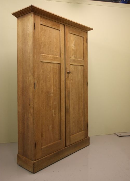 fig 1. English Antique Shaker Style Oak Cupboard