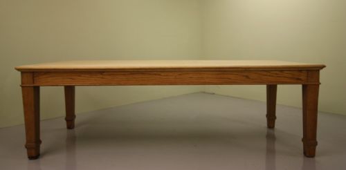 fig 1. Large Waring & Gillows Antique Oak Dining Table