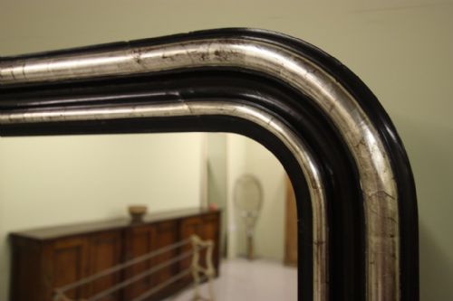 fig 1. Original Silver Gilt Large Antique Mirror