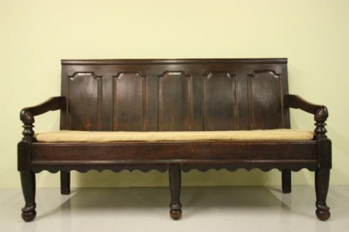 Georgian Period Oak Antique Settle