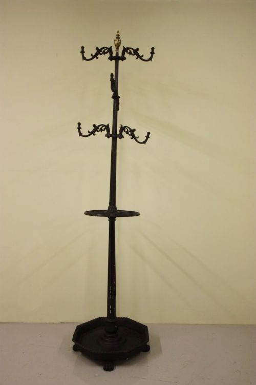 fig 1. Regency Antique Cast Iron Hat & Coat Stand
