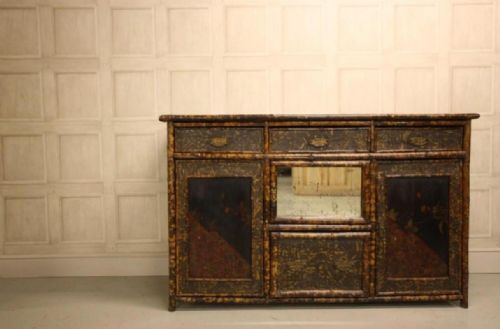 Decorative English Antique Bamboo Dresser Base