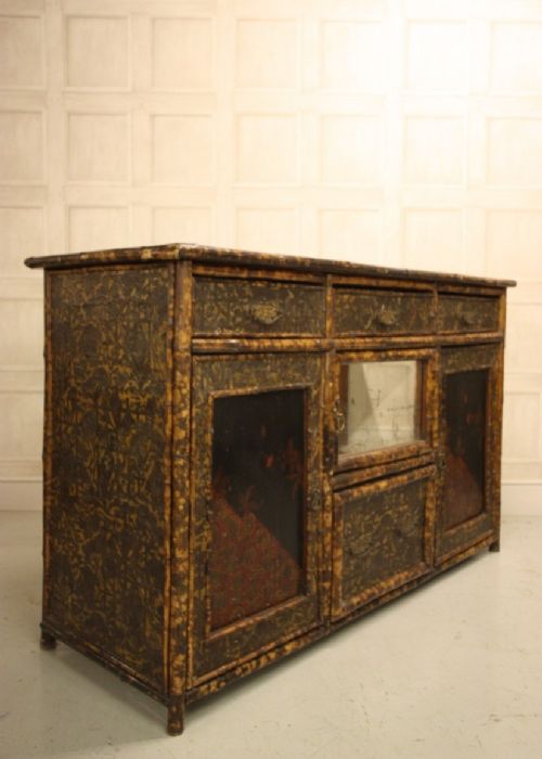 fig 1. Decorative English Antique Bamboo Dresser Base