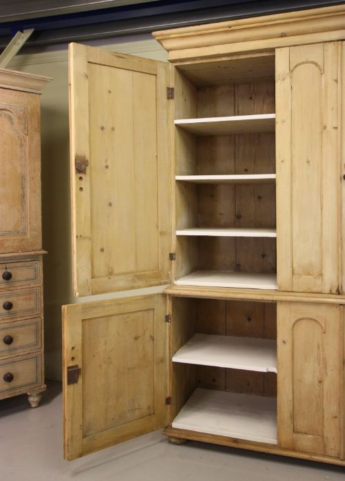 fig 2. Natural Pine Antique Housekeepers Cupboard