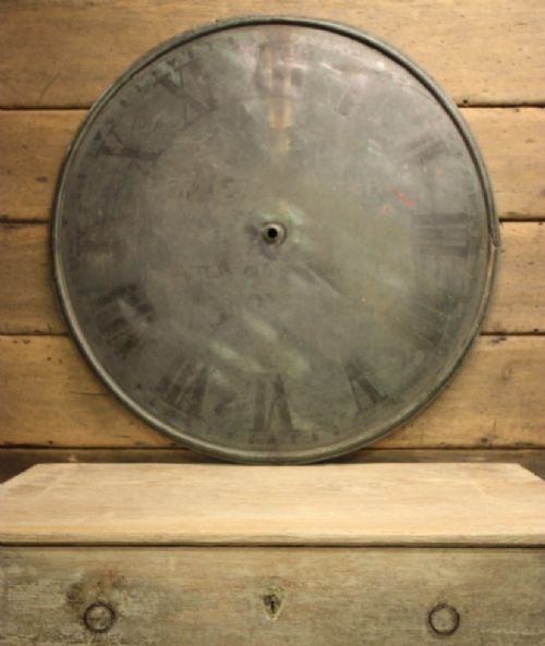 Huge Decorative Antique Copper Clock Face