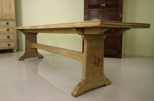 fig 1. Fabulous Large Antique Oak Refectory Dining Table.