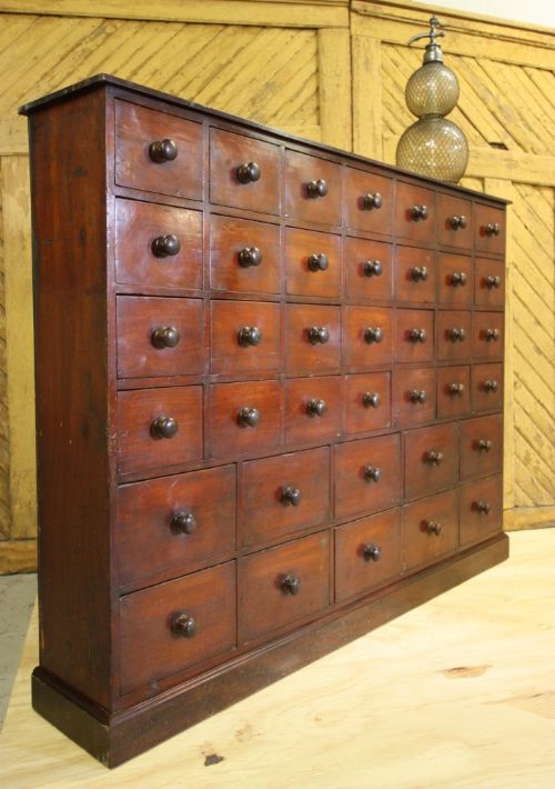fig 1. Complete Regency Antique Mahogany Apothecary Chest