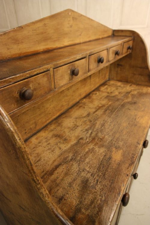 fig 2. Unusual Antique Painted Pine Kitchen Dresser