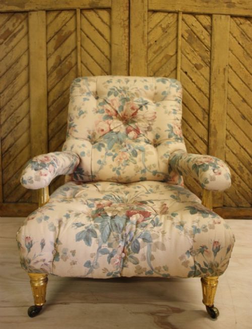 fig 1. Beautiful William IV Antique Upholstered Armchair