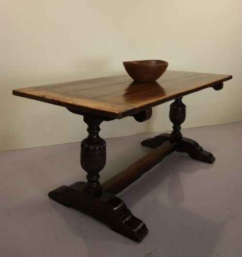 19th Century Antique Oak Refectory Dining Table