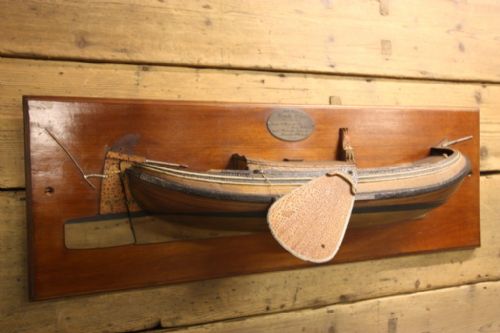 fig 1. Superb Large Antique Mounted Ships Hull