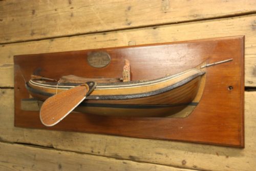 fig 2. Superb Large Antique Mounted Ships Hull