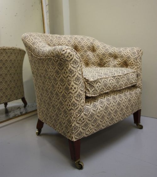 Original Antique Howard & Sons Armchair