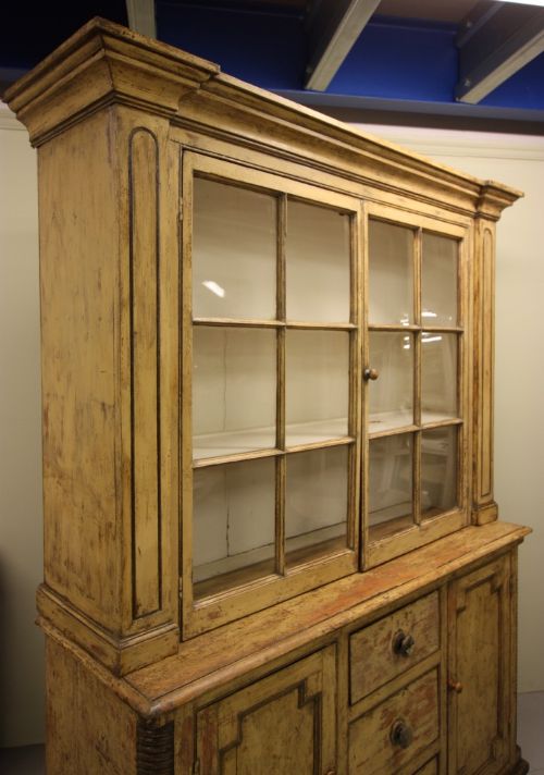 fig 1. Original Cream Painted Georgian Antique Dresser