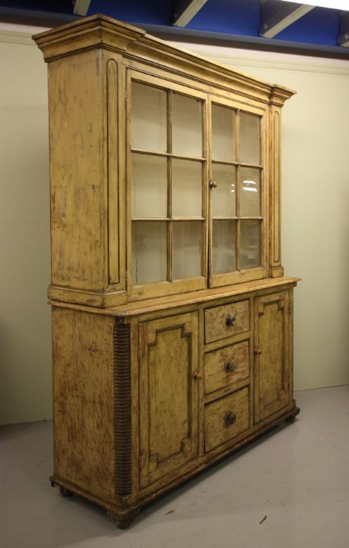 fig 2. Original Cream Painted Georgian Antique Dresser