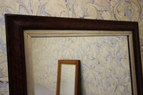 fig 1. English Simulated Walnut Antique Wall Mirror