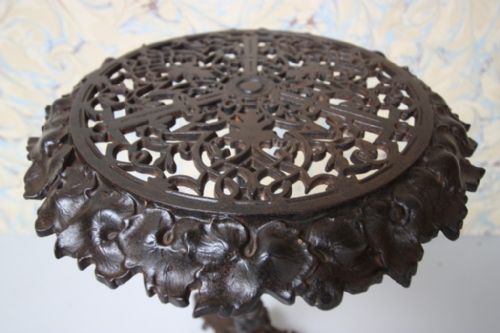 fig 1. Rare Cast Iron Antique Coalbrookdale Table