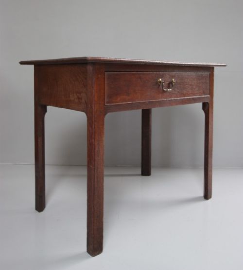 18th Century Antique Period Oak Side Table