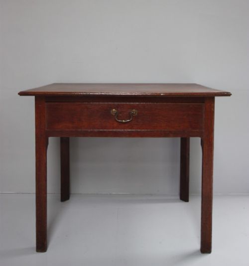 fig 1. 18th Century Antique Period Oak Side Table