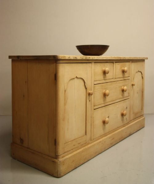 Lovely English Antique Pine Dresser Base